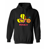 Black Basketball DUCK-Y Unisex Hoodie # 37